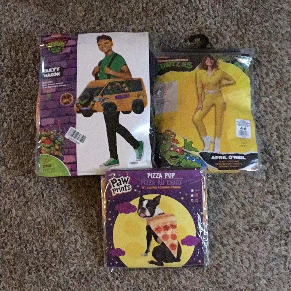 Teenage mutant ninja turtles - set / NEW